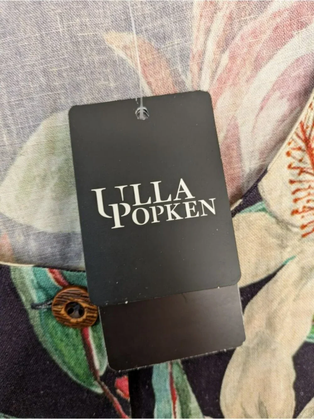 NWT Von Landon Ulla Popken Cottage Core Floral Black Dress Pocket Button Size 26